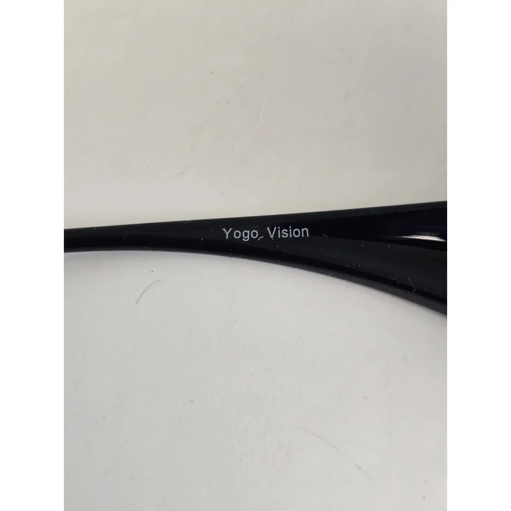 Yogo‎ Vision 8059 Solar Shield Unisex Wrap Around Black Sunglasses 60-18-132 NIP
